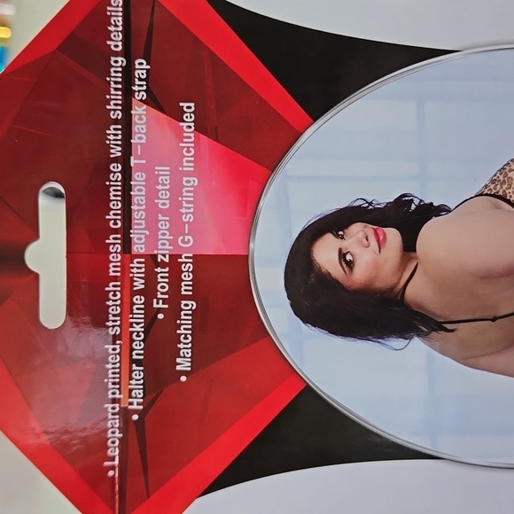 DREAMGIRL | Zip Up Chemise in Fiesty Cheetah sz PLUS - Picture 7 of 7